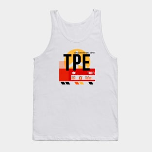 Taipei (TPE) Airport // Sunset Baggage Tag Tank Top